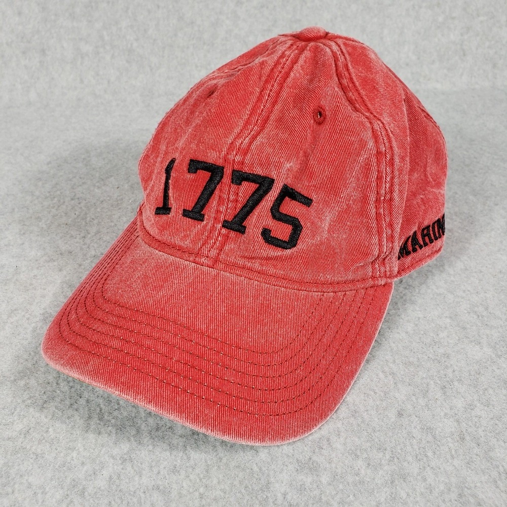 7.62 Design USMC‎ Vintage 1775 Hat Marines Red Washed Cotton Snapback Hat Cap